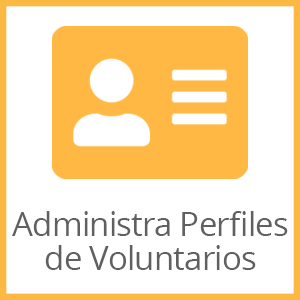 Administra Perfiles de Voluntarios